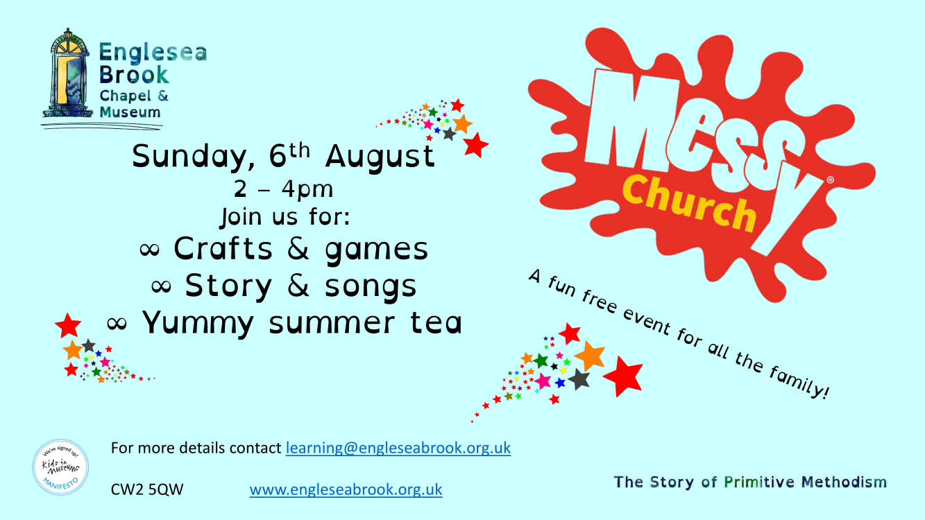 Messy Church Poster 06 August 2023