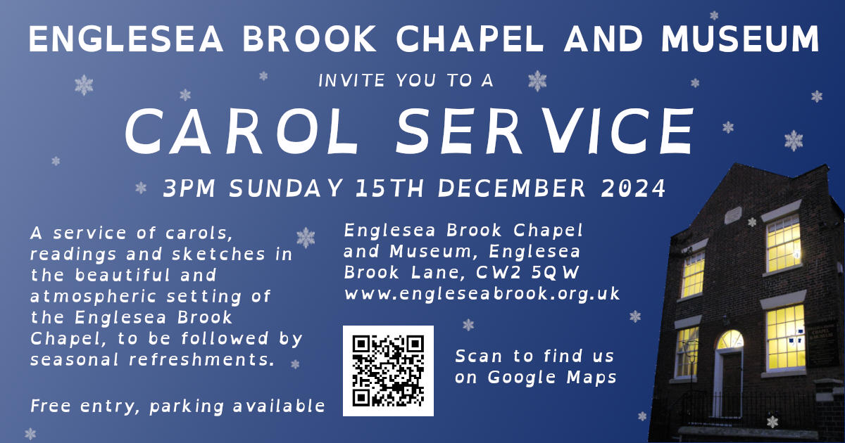 Advertisement for the 2024 Englesea Brook Carol Service